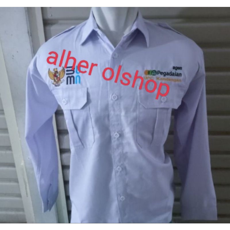 kemeja agen pegadaian baju agen pegadaian seragam agen pegadaian Pdh agen pegadaian baju kerja agen 