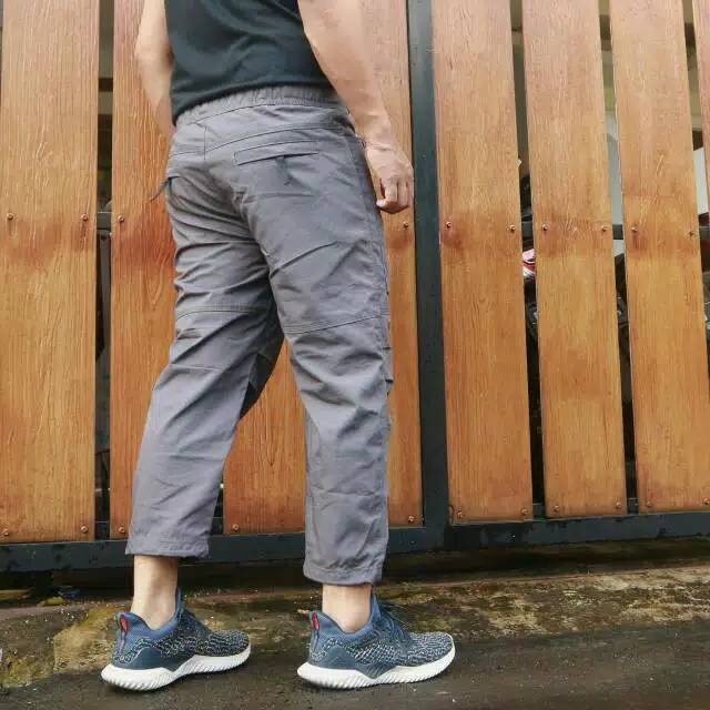 Celana Sirwal Muslim Sunnah Laa Isybal Cargo Tactital Bahan Katun Drill Tebal Halus Polos Pinggang Karet Melar Elastis Cingkrang pangsi Outdoor Ukuran S M L XL XXL Karren Sarawa Real pict