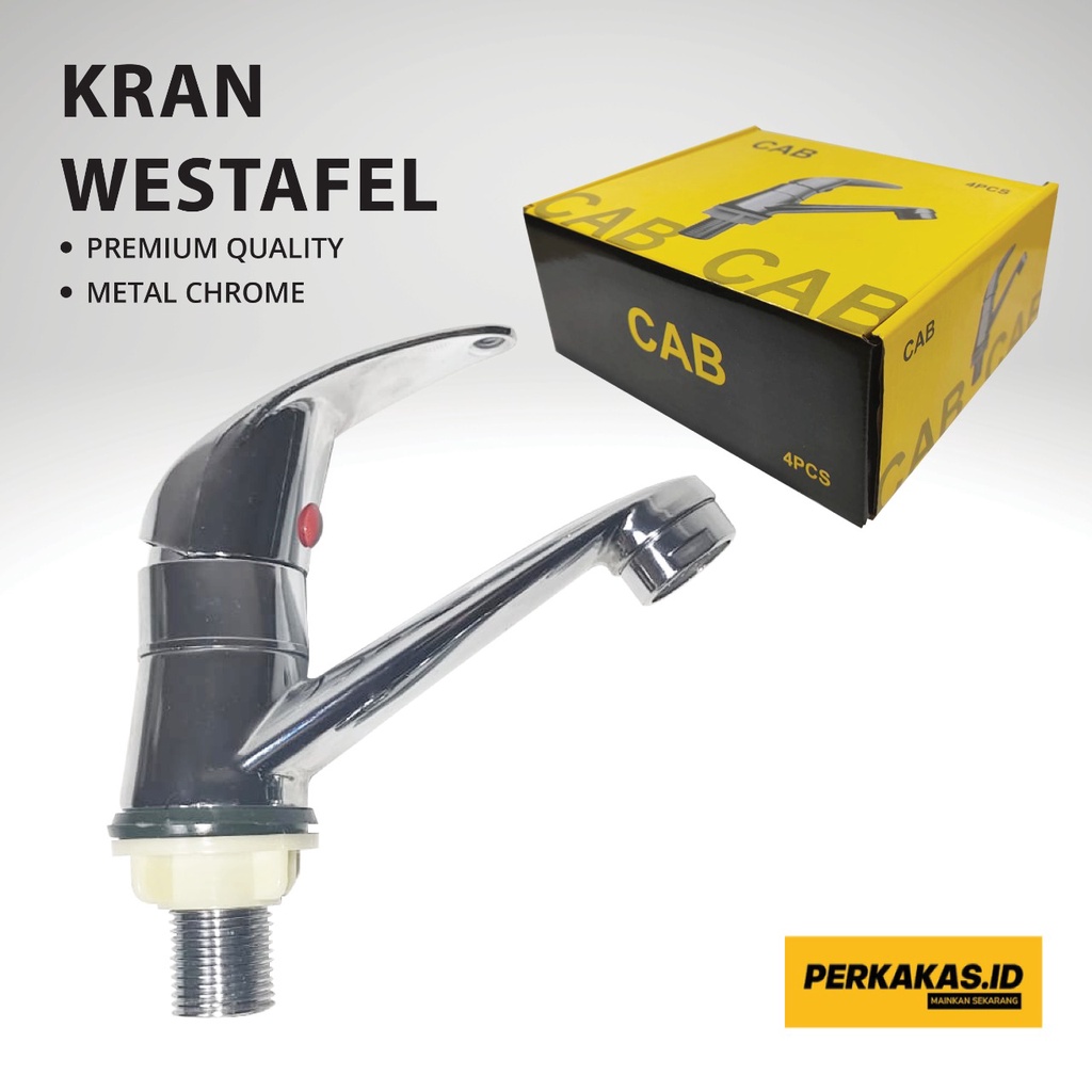 Kran Wastafel Cuci Tangan Stainless Minimalis CAB