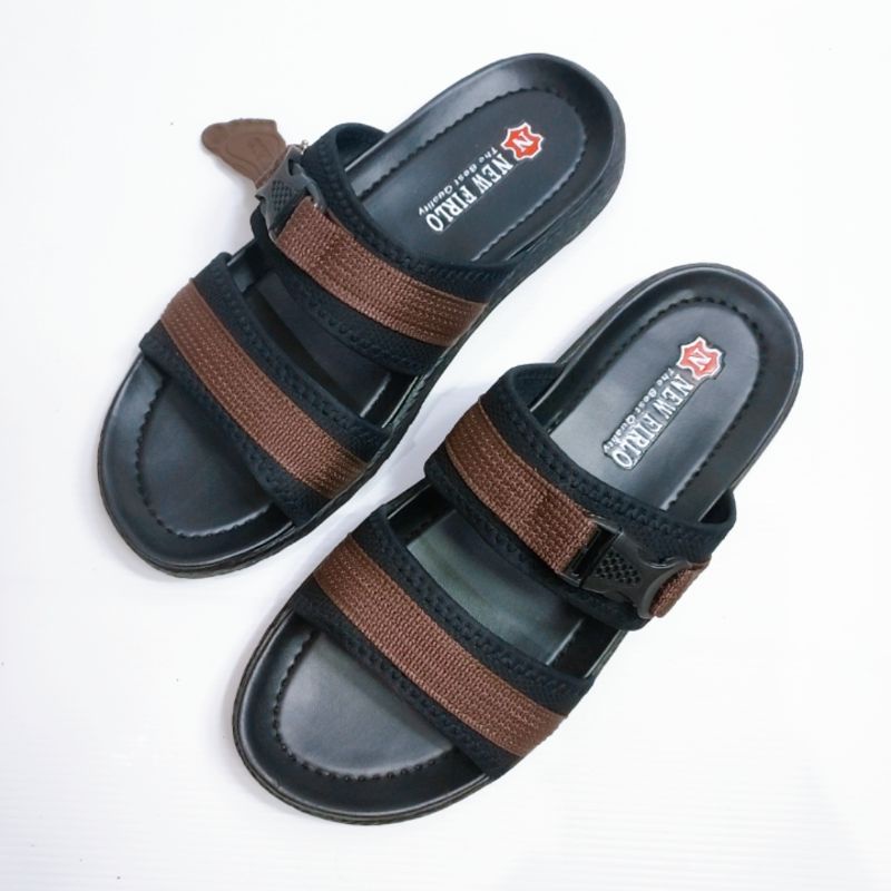 Sandal Selop Pria Dewasa Bahan Kain Kanvas Lembut Menyerap Keringat (Vale 01)