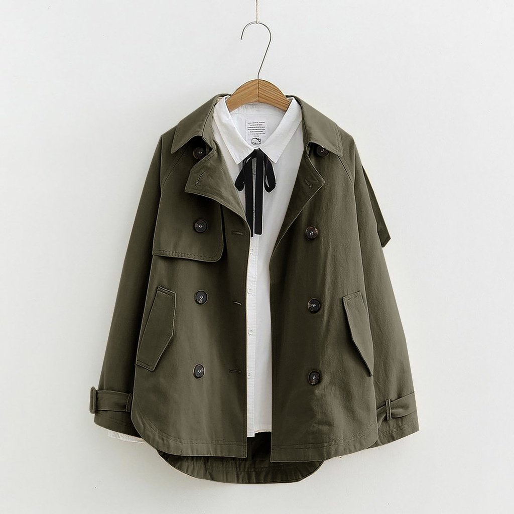 Jaket Wanita Parka Korean Style Kanvas