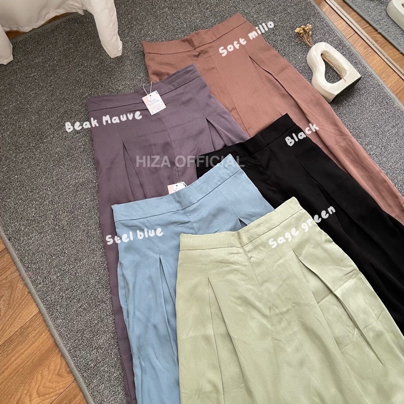 HIZA - LARA KULOT PANTS Highwaist | Celana Wanita Ternyaman