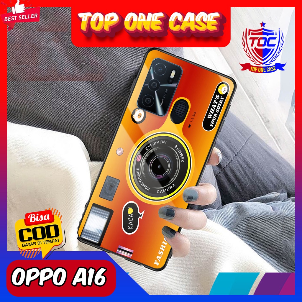 Case OPPO A16 - Casing OPPO A16 Terbaru Top One Case [ MOTIF CAMERA ] Casing Hp OPPO A16 - Silikon H