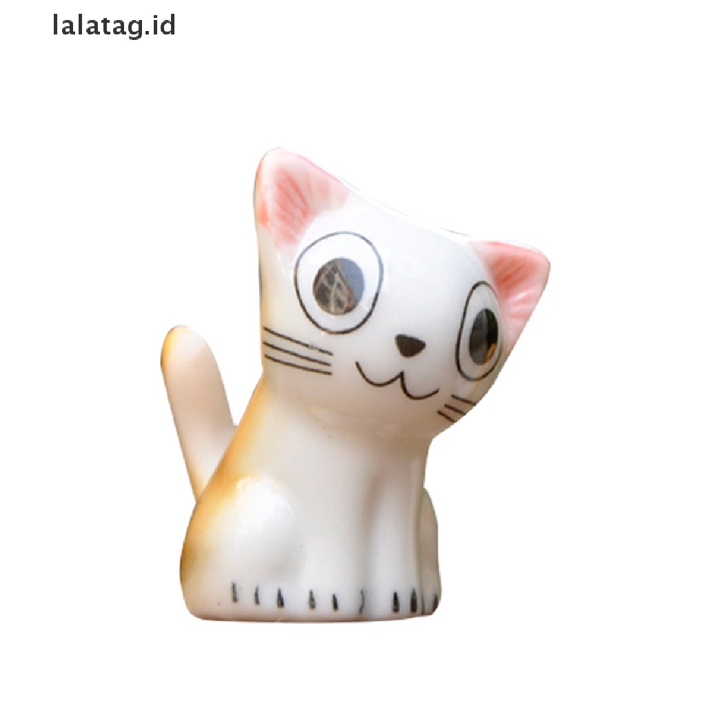 [lalatag] Mainan Patung Miniatur Kucing Keju Model Cantik Lucu Mainan Anak 4cm PVC [ID]