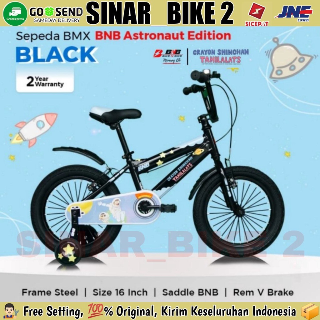 Sepeda Bmx BNB ASTRONAUT EDITION Anak Laki  Ukuran 16 Inch