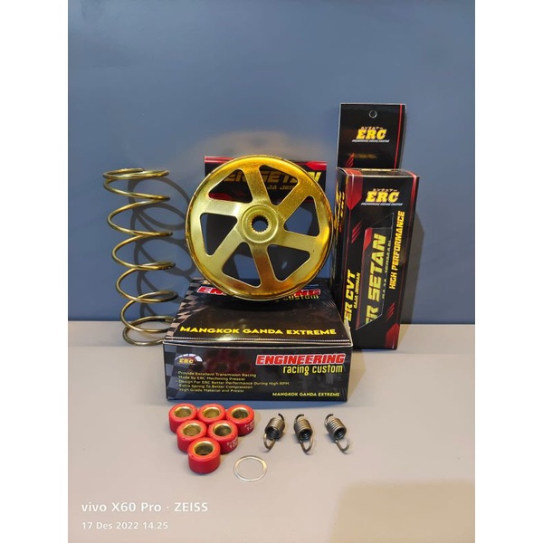 MANGKOK KAMPAS GANDA CVT CUSTOM SOLUSI GEREDEG + PER CVT VARIO PCX 125 150 ORIGINAL Custom