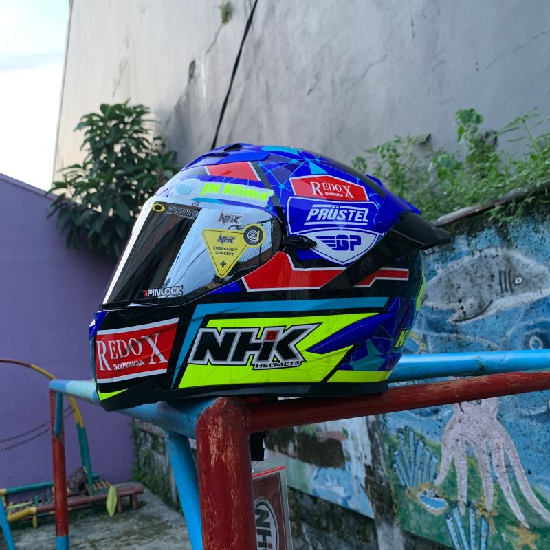 paket ganteng helm NHK Rx9 corak jakub limited edition