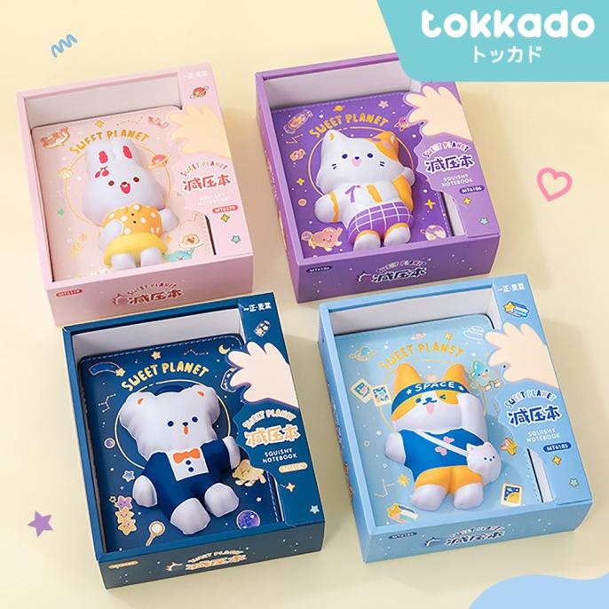 

TOKKADO Sweet Planet Squishy Notebook Buku Catatan Diary Agenda Lucu