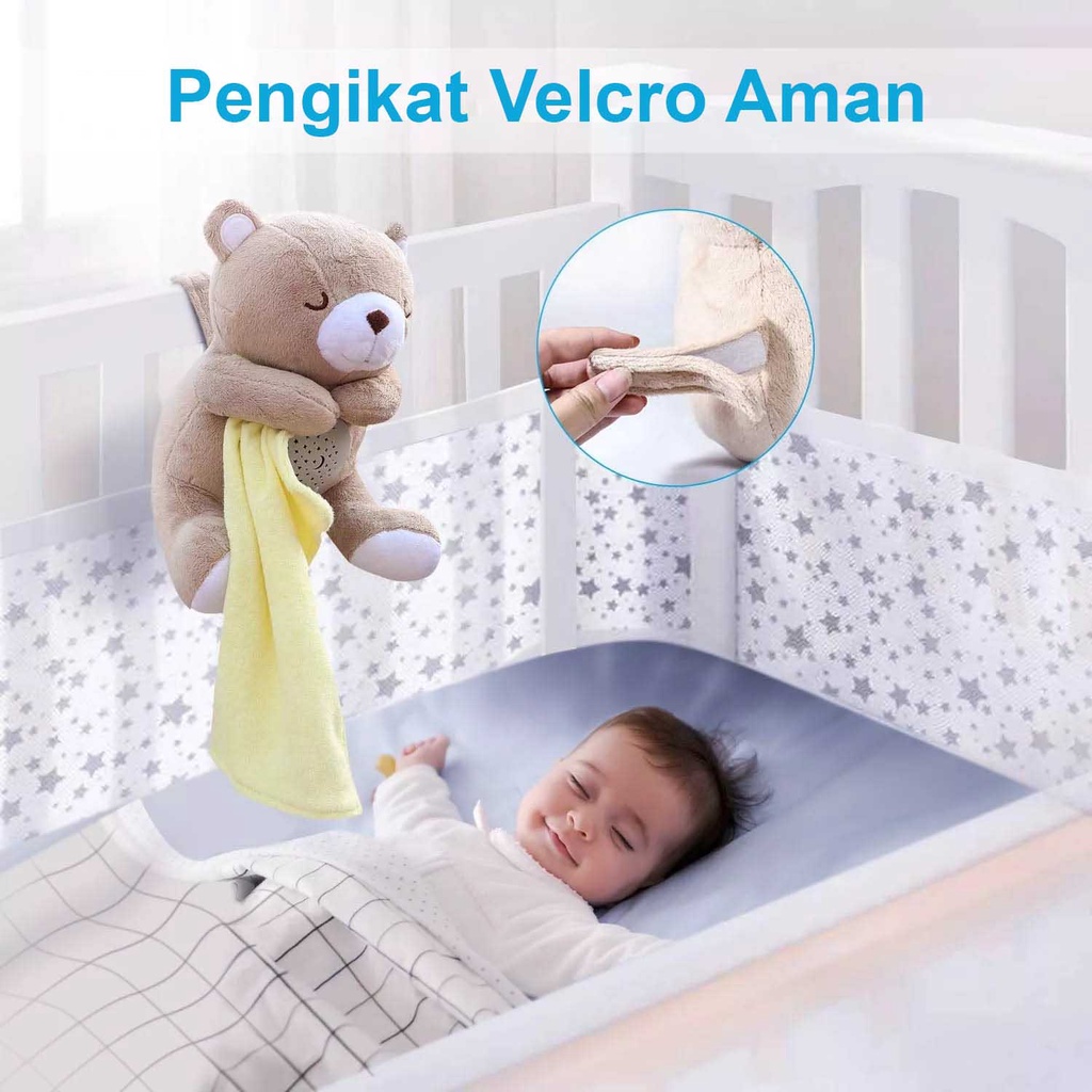 Calm Doll Proyektor | Lucu Lembut Musik &amp; Lampu | Mainan Boneka Bayi Lucu Lembut | Mainan Boneka Anak Perempuan 1-2-3-4-5-6 Tahun