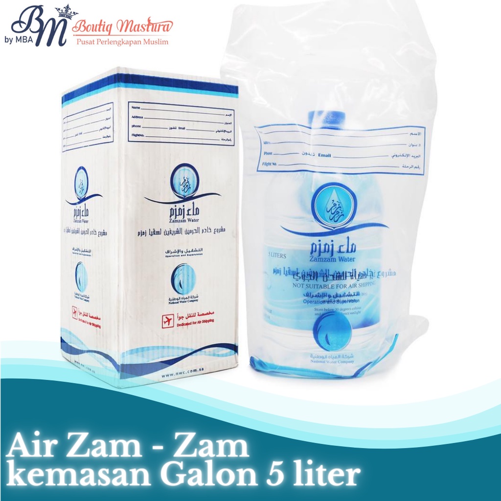 

Air Zam Zam 5 Liter Kemasan Galon Asli