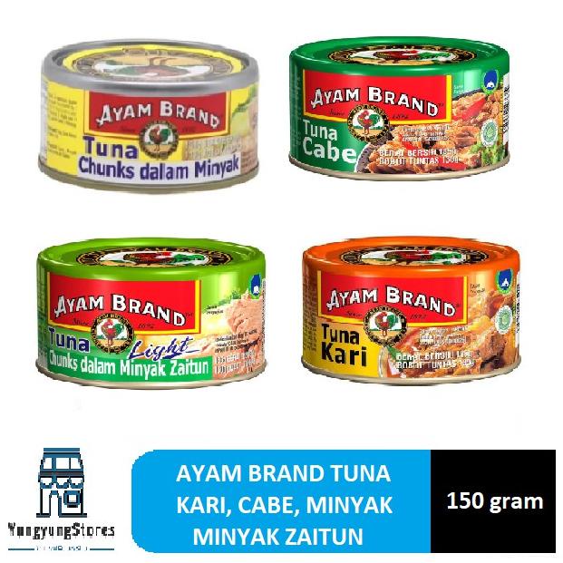 

Star 7.7 Ayam Brand Tuna Chunks in Oil / Olive Oil / Flakes In Oil / Kari / Cabe 150 160 gram