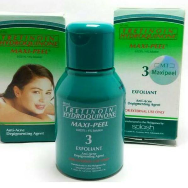 ➶ MAXI-PEEL TRETINION HIDROQUINONE 3 EXFOLIANT ANTI ACNE TREND KEKINIAN 849 ✩