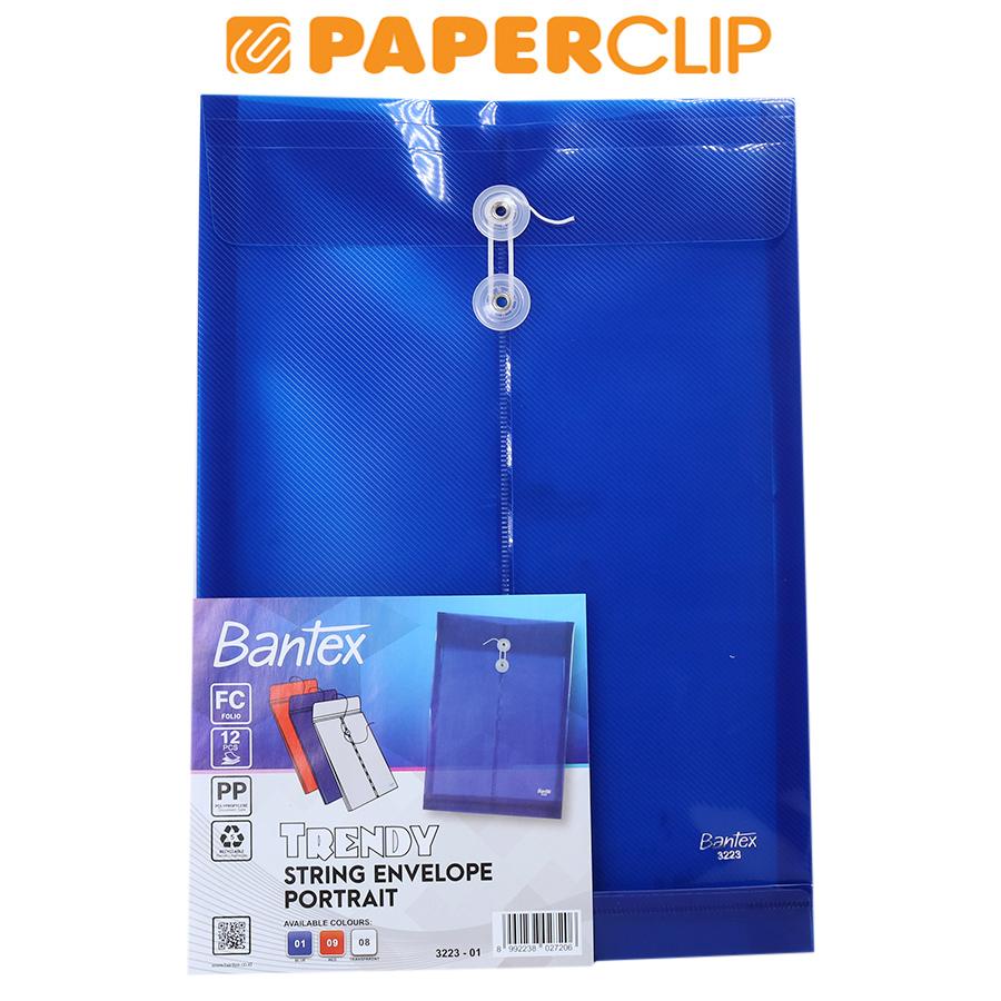 

MAP PLASTIK TALI BANTEX FOLIO PORTRAIT 3223 01 BLUE 12S