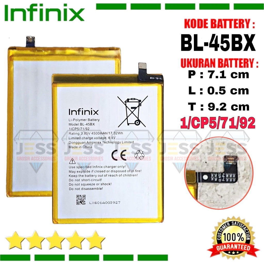 Baterai Battery Original INFINIX BL45BX BL-45BX For Type Hp Infinix Note 3 - Note 3 Pro - X601