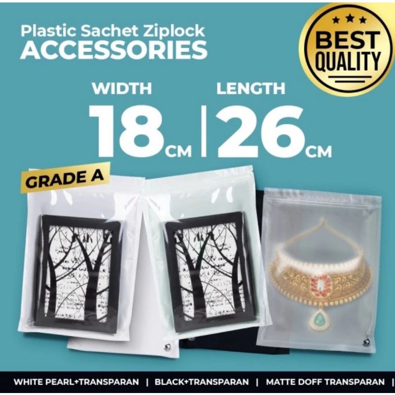 Plastik Klip Ziplock Aksesoris White Delkochoice