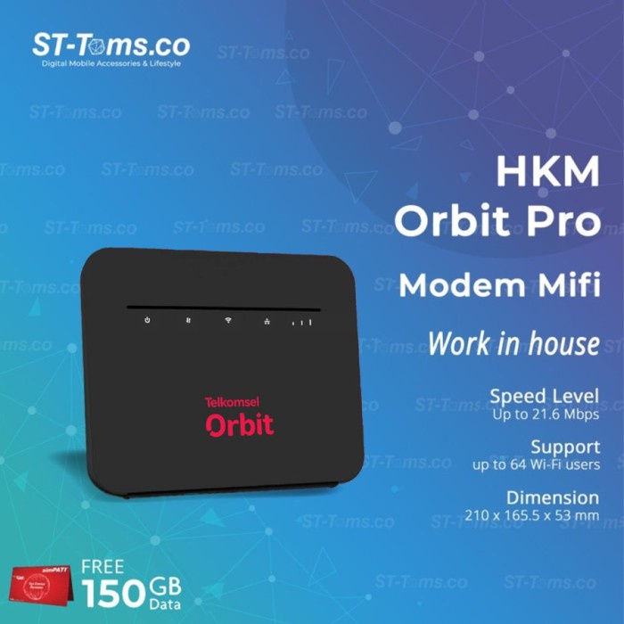 Produk Terbaru Hkm 281 / Hkm281 Orbit Pro Modem Telkomsel Wifi 4G High Speed