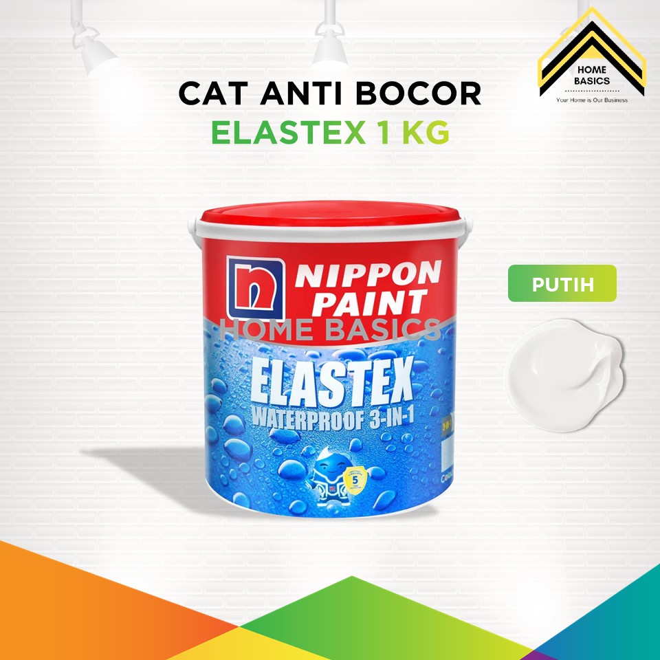 Cat Tembok Anti Bocor Elastex Nippon Paint 1 kg / Cat Waterproof