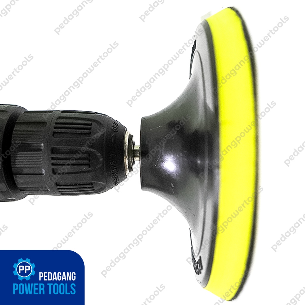 IKURA SET 5&quot; TATAKAN VELCRO PEREKAT POLES GERINDA ADAPTOR MESIN BOR