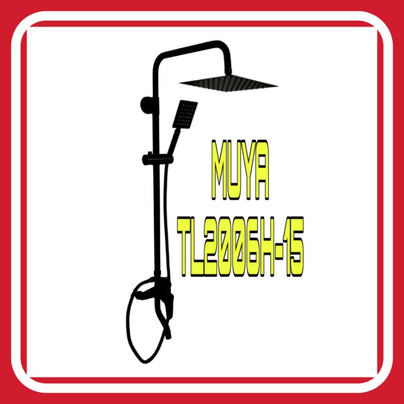 SHOWER TIANG COLUMN SET HITAM/BLACK PANAS DINGIN MEWAH BERKUALITAS BAHAN STAINLESS/SUS 304 NEW MODEL