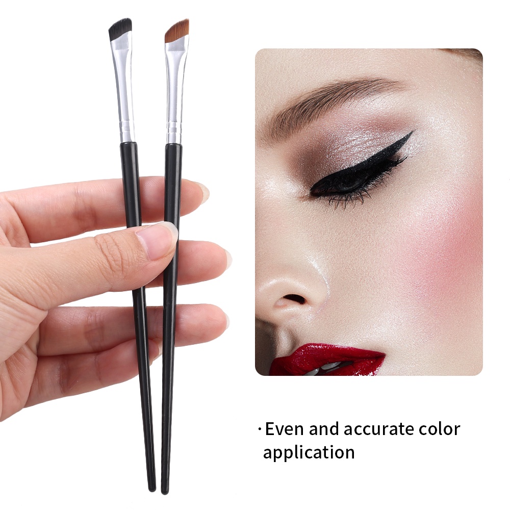 1pcs Serat Lembut Rambut Eyeliner Makeup Brush Ultra-Halus Bevel Sikat Alis Alat Kecantikan Wanita