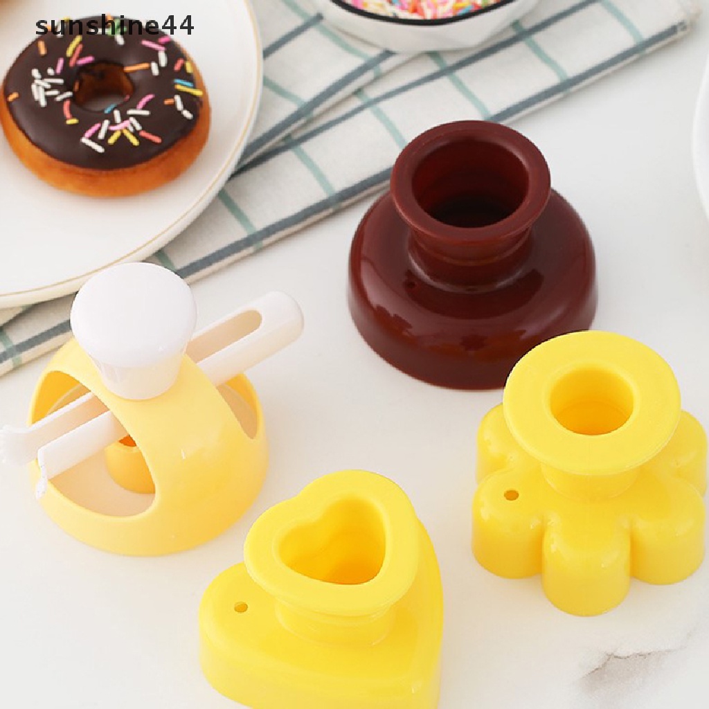 Sunshine DIY Kreatif Cetakan Donat Doughnuts Cooking Cutter Desserts Bread Cutg Maker Kue Decorag Tools Aksesoris Kue Dapur.