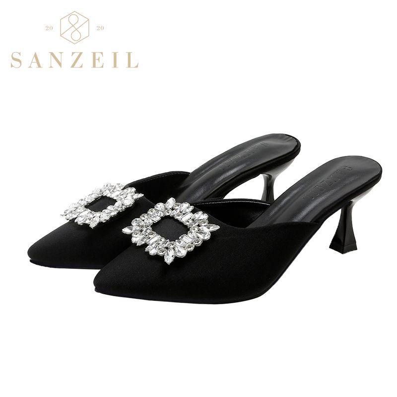 1717 Sanzeil CLARE - Black Sanzeil Heels Wanita Pesta