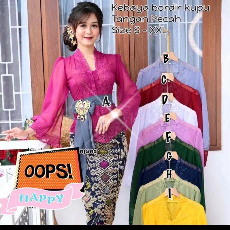 kebaya sifon bordir