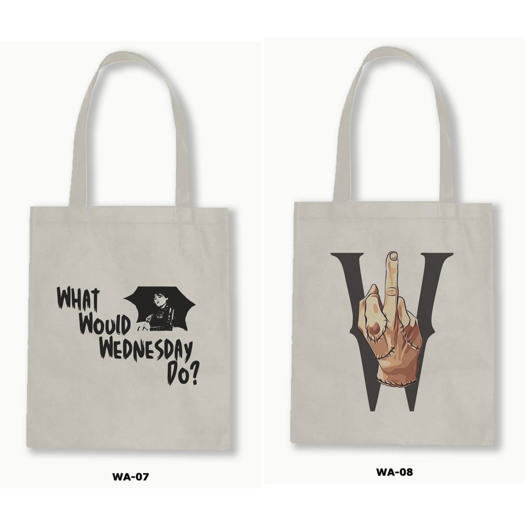 TOTE BAG BLACU - WEDNESDAY / WEDNESDAY ADDAMS