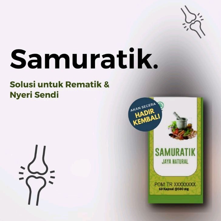 Samuratik 50 kapsul - Obat Rematik Nyeri Sendi