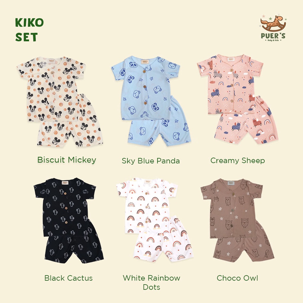 SETELAN BAYI NEWBORN PUER'S KIKO SET