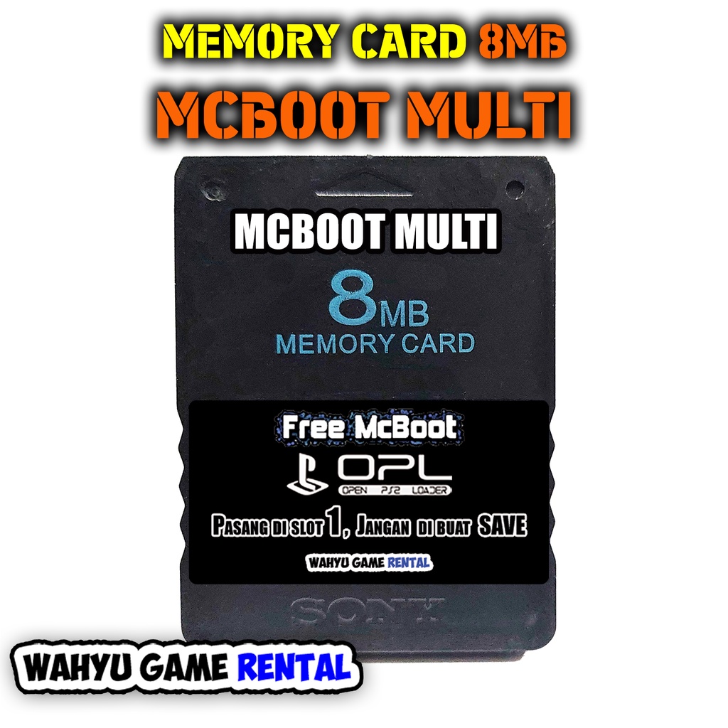 Memory Card PS2 MCBOOT PS2 Tebal dan MC BOOT Slim Seri 7