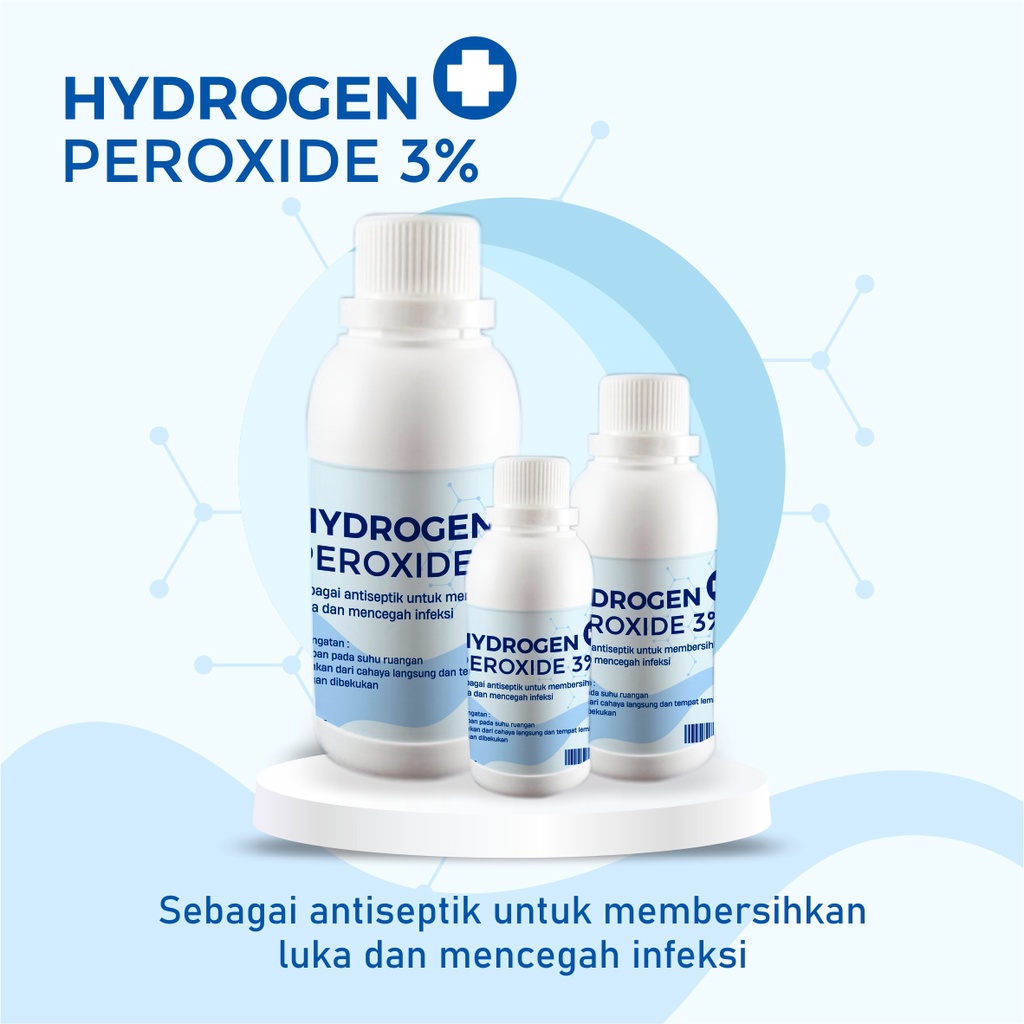 HIDROGEN PEROKSIDA 1LITER H2O2 3% hydrogen peroxide antiseptik sterilisasi kandang greenhouse anti jamur