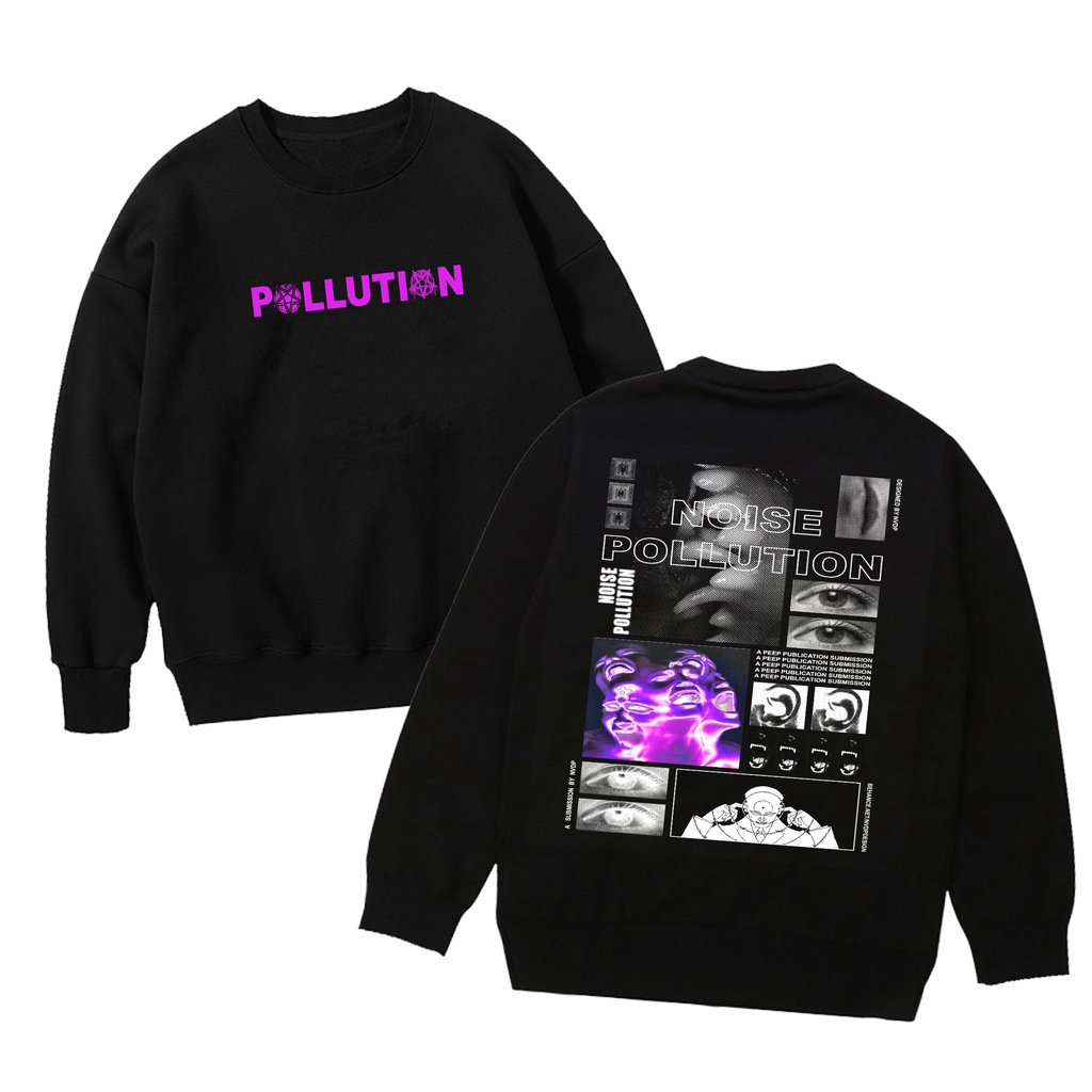 Sweater Crewneck Pria Distro Suiter Oblong Terlaris Switer Crewnek Original Warna Hitam Unisex