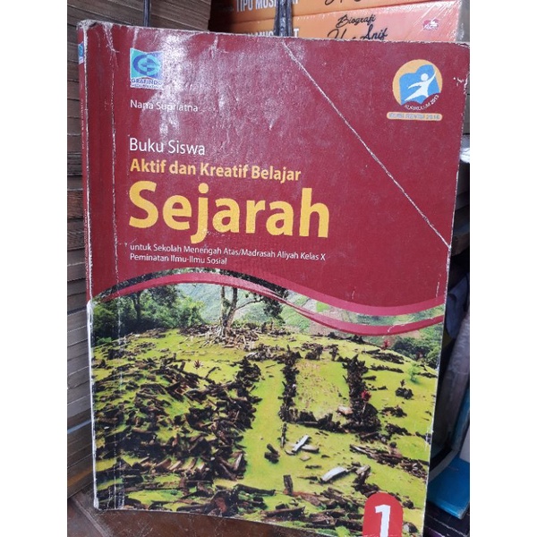 Jual Buku Sejarah Kelas 10 X Sma Ma Peminatan Ilmu Sosial Edisi