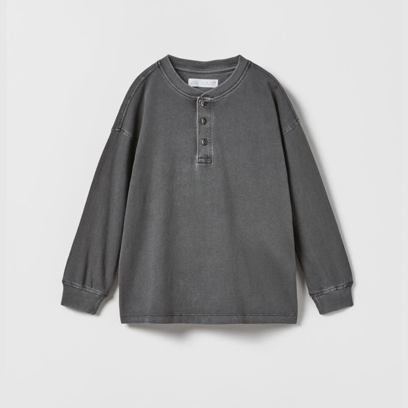 B219424 ZARA* ORIGINAL longsleeve three button Baju kaos anak laki-laki lengan panjang polos ada kan