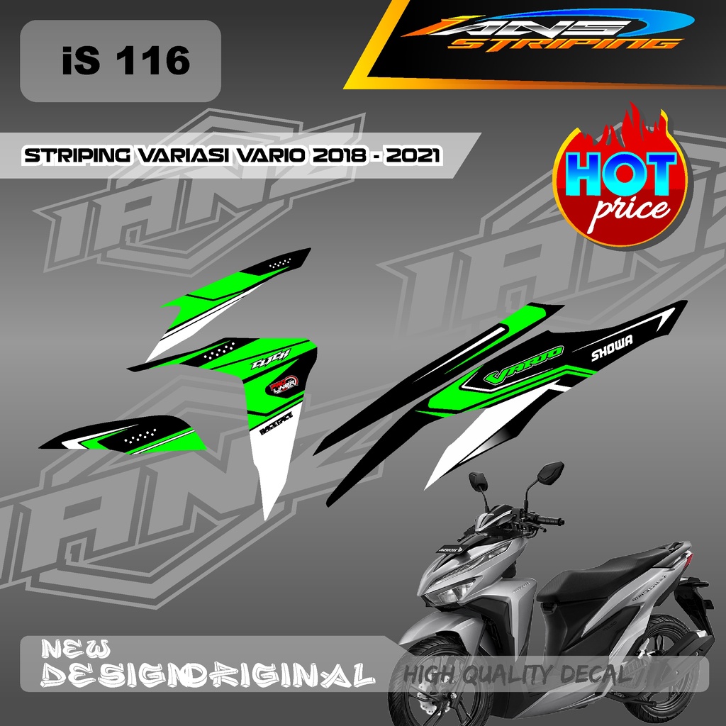 CUTOM DECAL VARIO 125/150 LIST DECAL STRIPING HONDA VARIO BAHAN HOLOGRAM / NON HOLOGRAM IS116