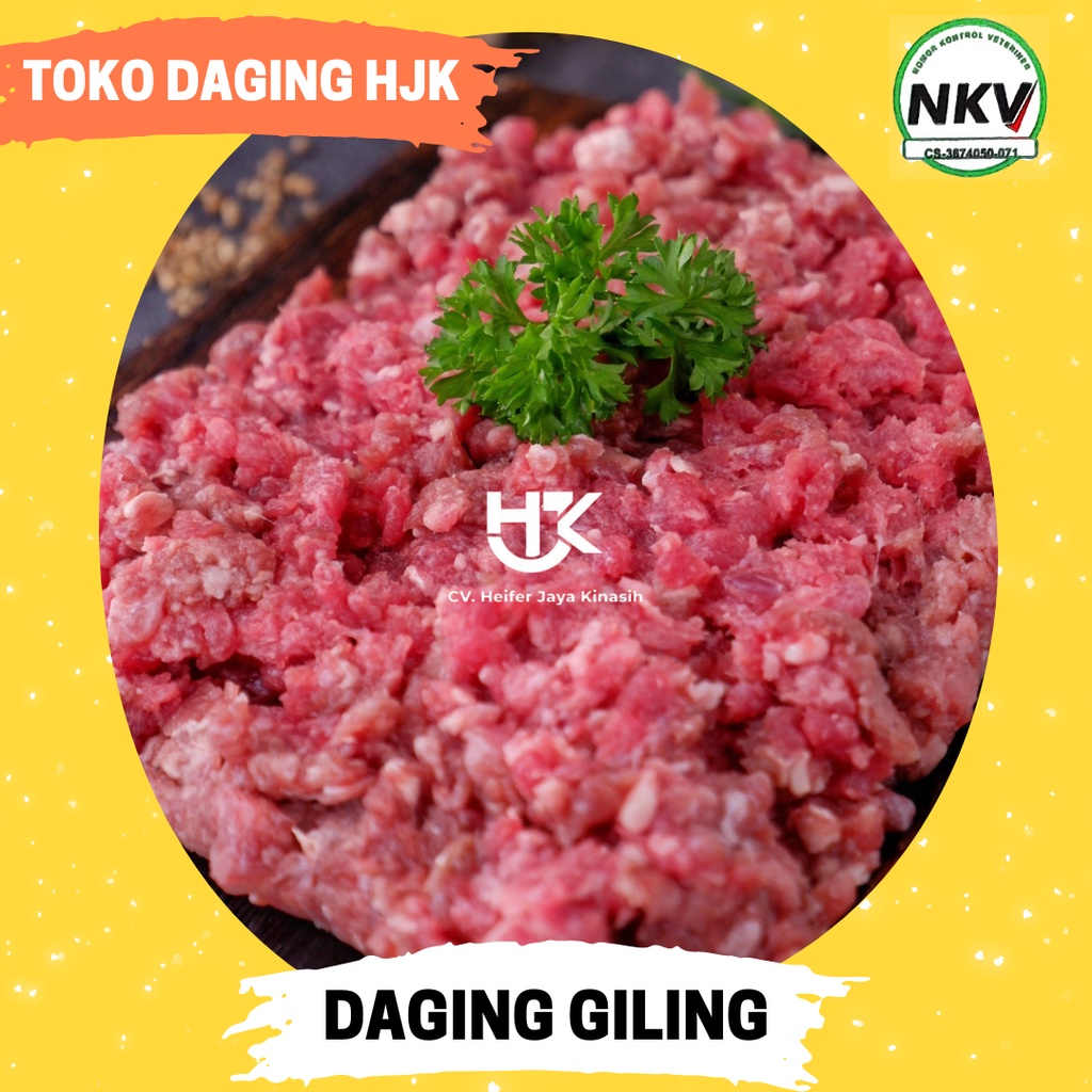 

DAGING GILING / CINCANG PREMIUM / KEMASAN EKONOMIS 1KG