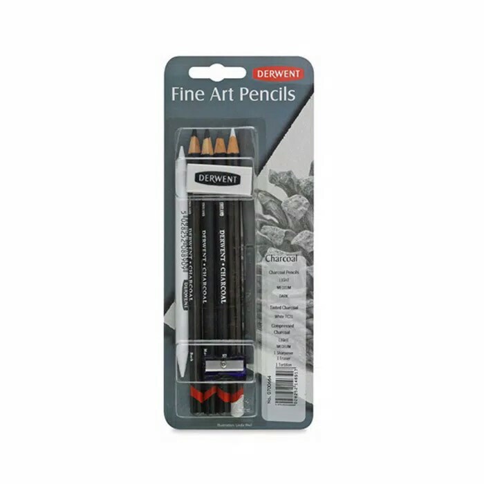 

Charcoal Derwent Fine Art Pencils - Charcoal Blister Pack