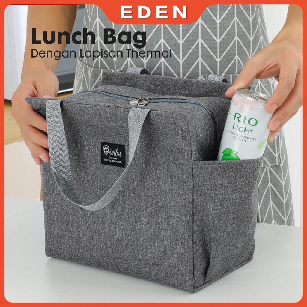 Tas Bekal Tahan Panas/ Tas Bekal Makanan Jumbo / Tas Bekal Jumbo Anti Air Makanan Bento Elegan Aluminium Foil / Lunch Cooler Bag Box