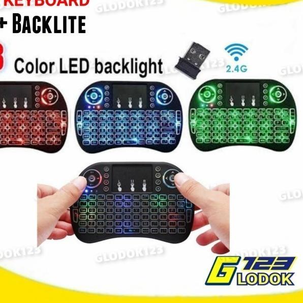 Terbaru | FG2 | Mini Keyboard Wireless 18 With 3 Color Backlight