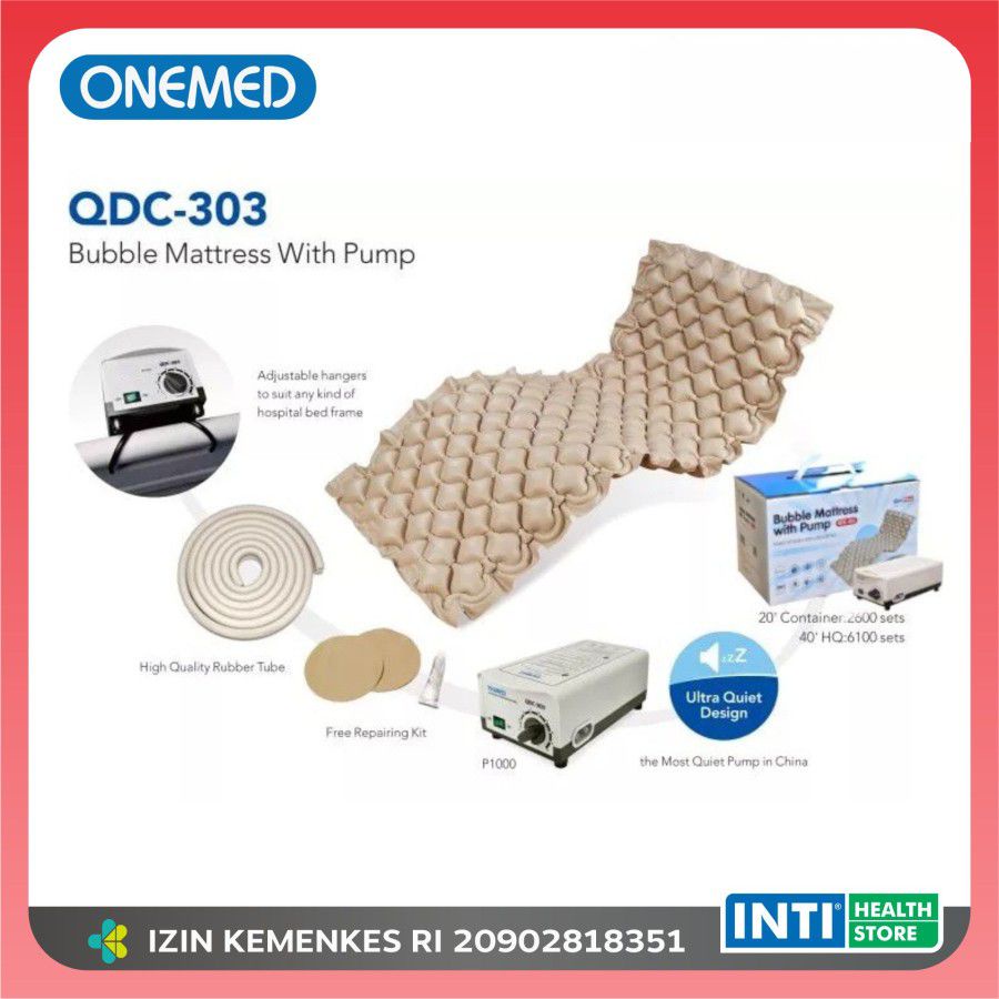 Onemed | Bubble Mattress + Pump QDC-303 | Kasur Matras Anti Decubitus