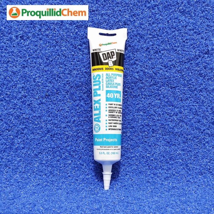 LEM DAP ALEX PLUS DEMPUL PUTIH WHITE ACRYLIC LATEX SILICONE SEAL 162ML