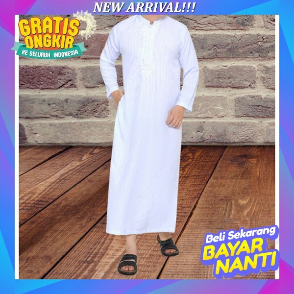 Jubah Pria Gamis Pria Muslim Jubah Gamis Pria Lengan Pendek Size M Gamis Lengan Pendek Terbaru Jubah