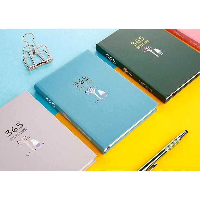 Buku Diary 365 Hari Hardcover Agenda Planner Book - DDT365