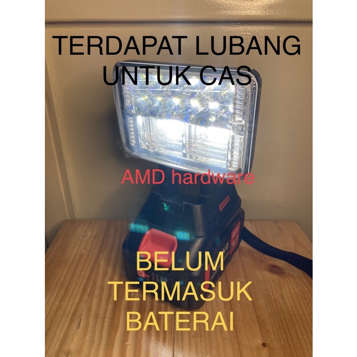 Lampu Lampu Kerja Led Emergency Lamp Baterai + Lubang Usb Cas Jld (21-48 V)