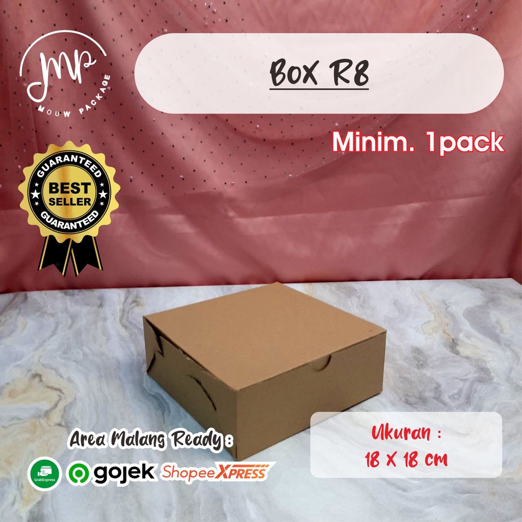 Jual BOX R8 18X18 EFLUTE / BOX CATERING / BOX NASI KOTAK / BOX HAJATAN ...