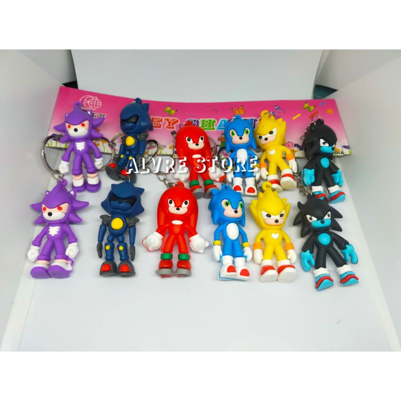 Gantungan Kunci Motif Sonic - Ganci Aksesoris Kualitas Import