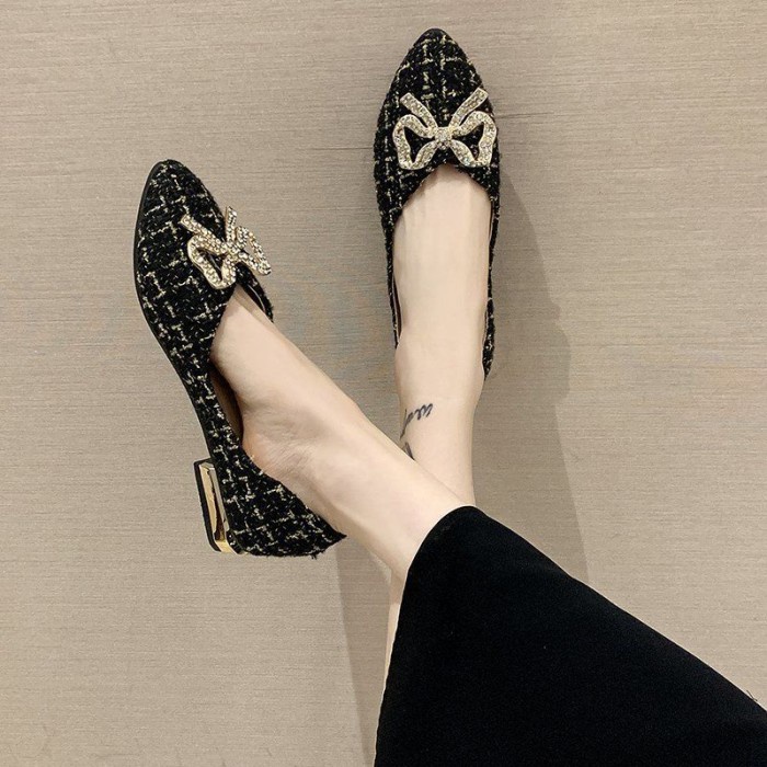 Flatshoes Flat Shoes LUCKY GIRL Sepatu Wanita Flats BLINK BLITZ Woman Women Pere - BLINK BLACK, 35(F