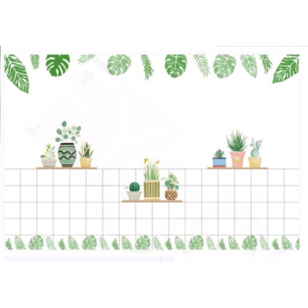 Wallpaper Sticker Dinding Dapur Motif Bervariasi Ukuran 1M x 60CM