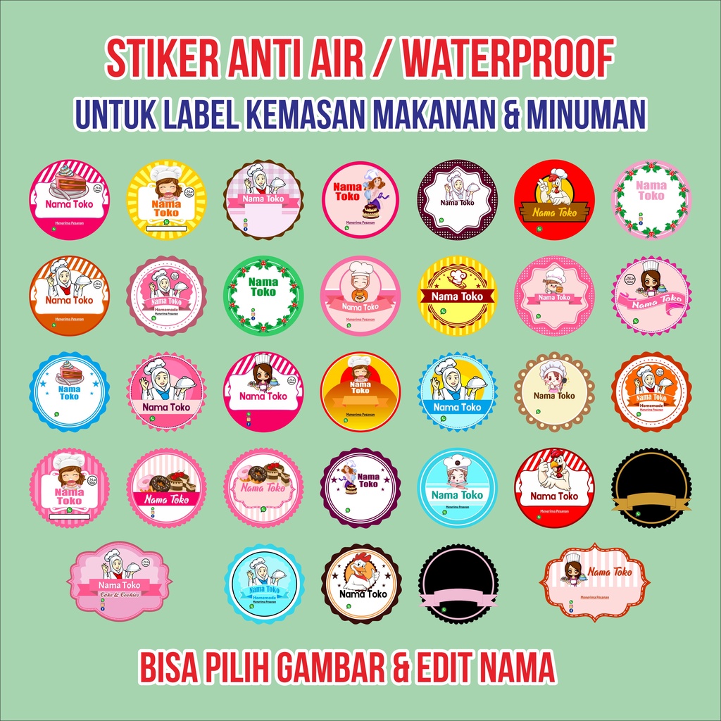 

CETAK STIKER / ANTI AIR / WATERPROOF / TRANSPARANT